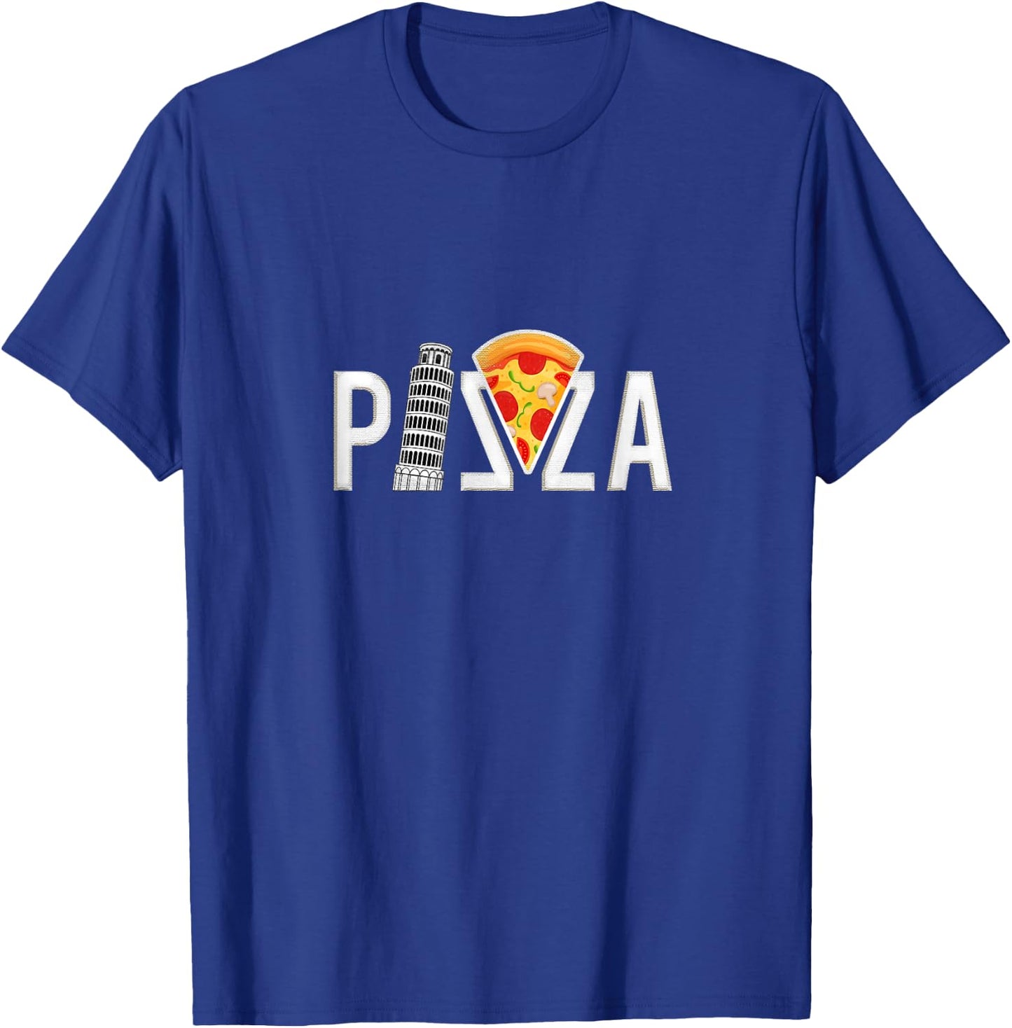 Pizza Pisa Tower, funny T-Shirt - T-Shirt | Royal