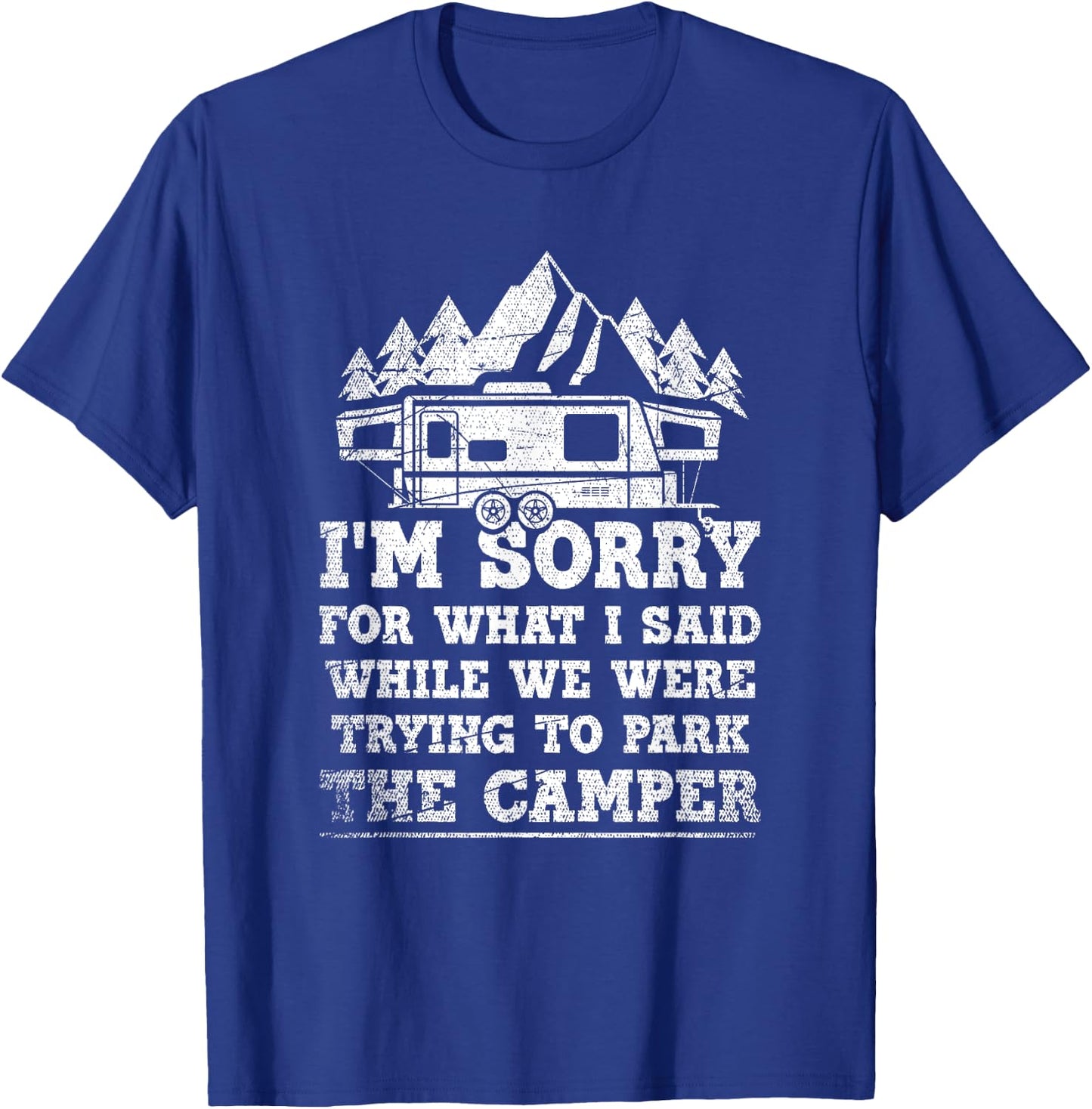 Funny Camping T-Shirt - T-Shirt | Royal