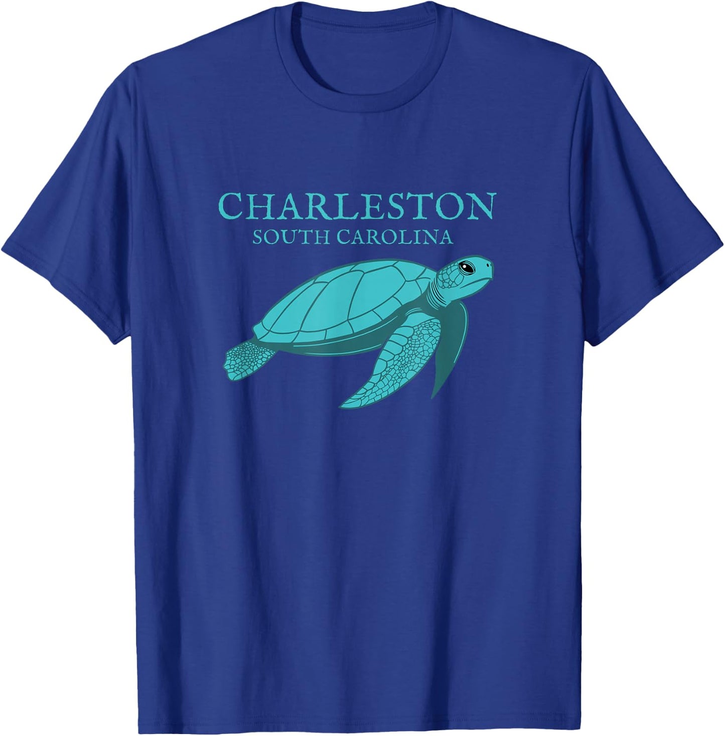 Charleston South Carolina Sea Turtle T-Shirt - T-Shirt | Royal