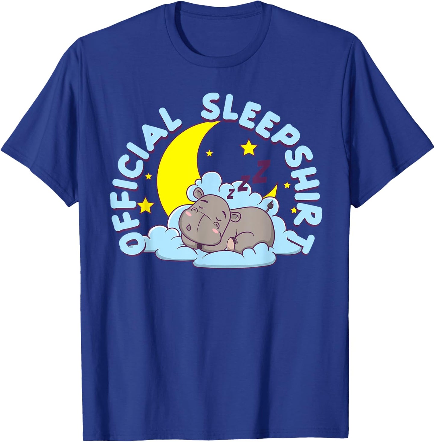 Official Sleepshirt Hippopotamus Hippotology Animal Hippo T-Shirt - T-Shirt | Royal