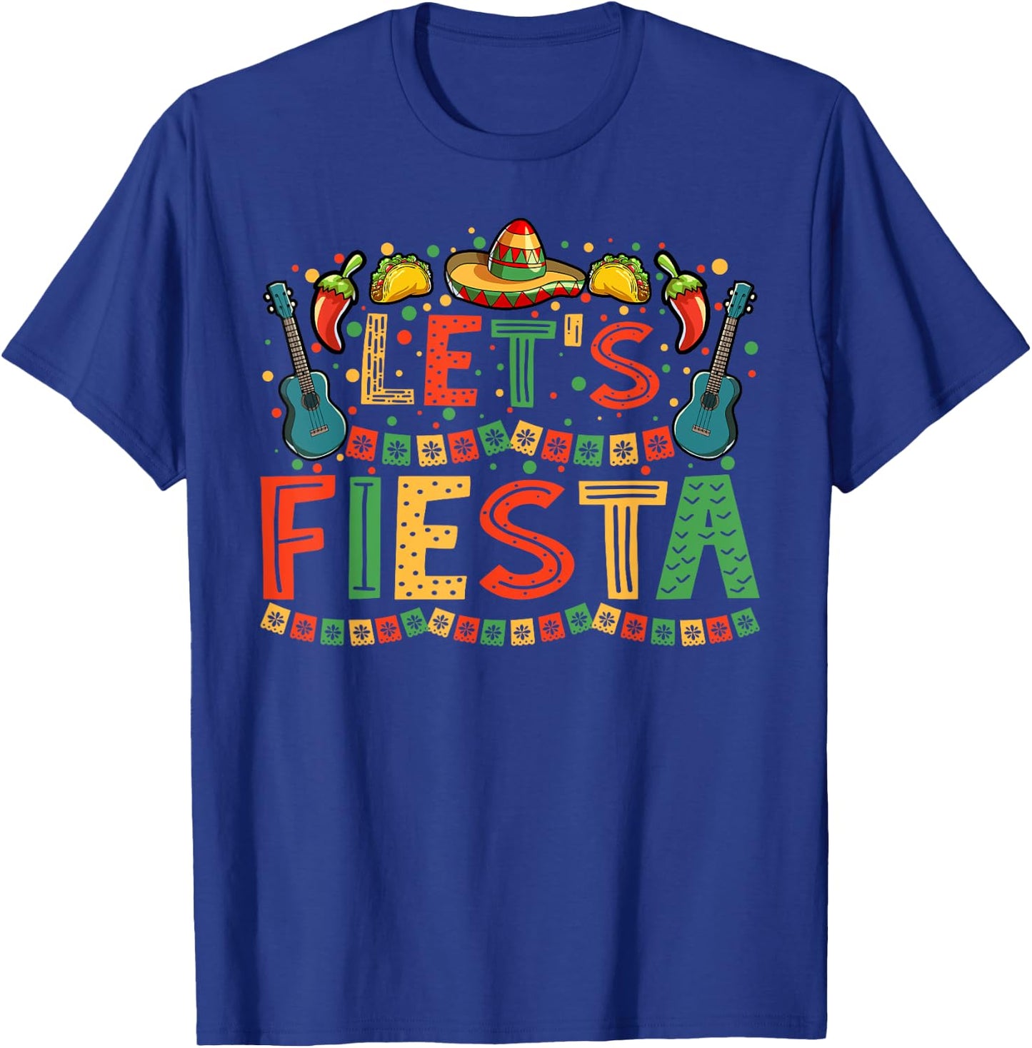 Mexican Cinco de Mayo Fiesta Shirt Women Men Sombrero T-Shirt - T-Shirt | Royal