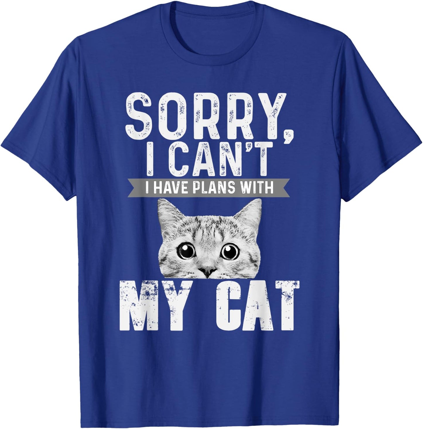 Cute Tabby Cat Face Gift Cat Lovers Women Kids T-Shirt - T-Shirt | Royal
