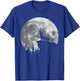 Funny Howling Dachshund Full Moon Wiener Dog Vintage Design T-Shirt - T-Shirt | Royal