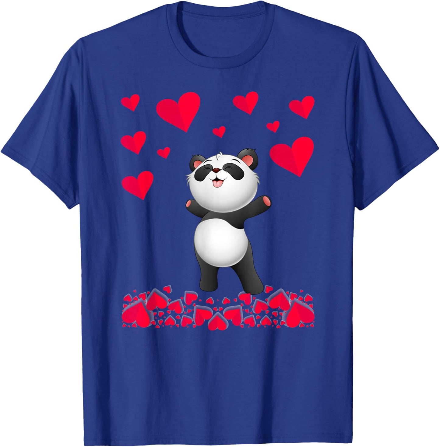 Panda Shirt and Girls | Valentine's Day Panda T-Shirt - T-Shirt | Royal