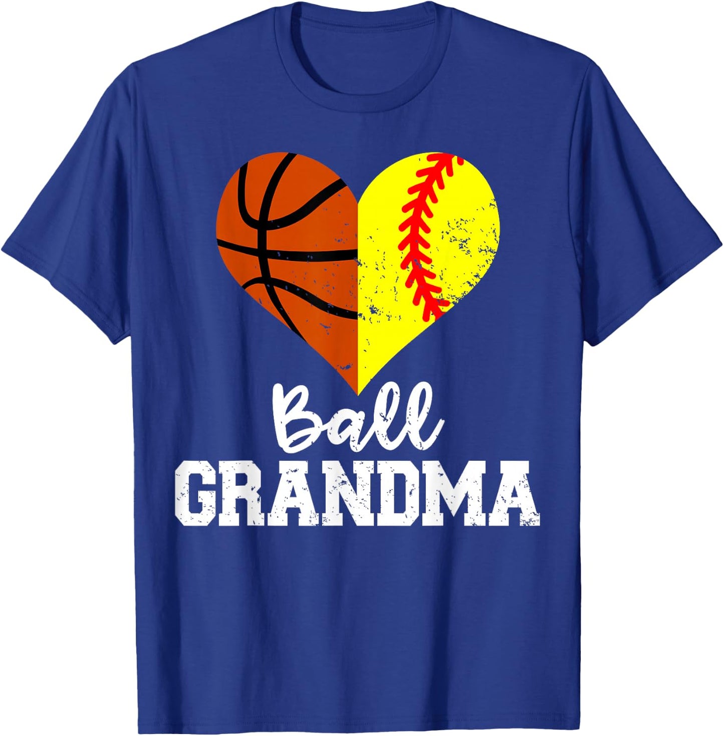 Ball Grandma Funny Softball Basketball Grandma T-Shirt - T-Shirt | Royal
