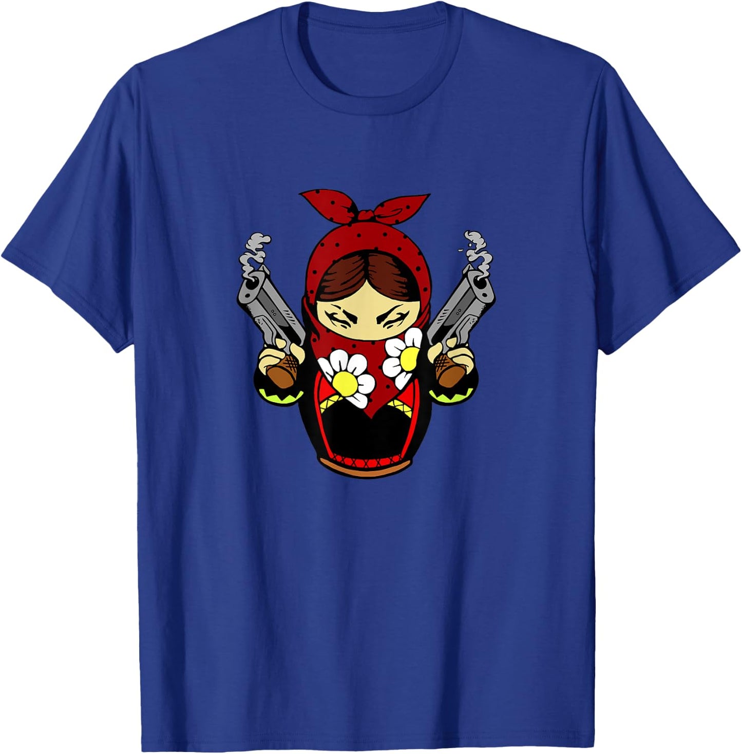 Pistols Matryoshka Matroshka Russian Doll Russia Street T-Shirt - T-Shirt | Royal