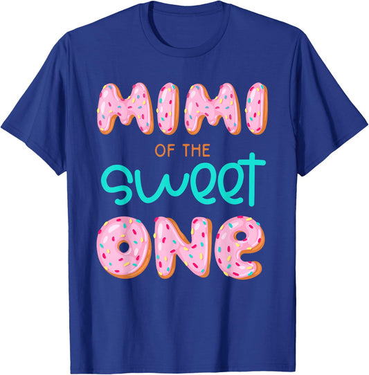 Mimi of The Sweet One First Birthday Matching Family Donut T-Shirt - T-Shirt | Royal