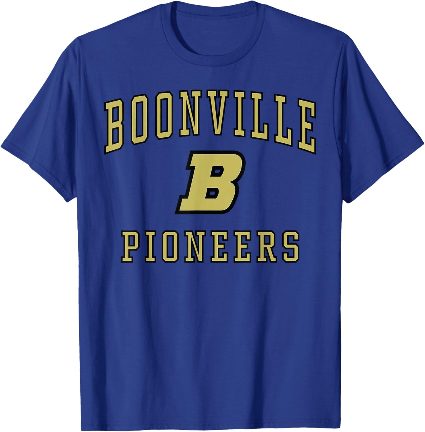 Boonville High School Pioneers C1 T-Shirt - T-Shirt | Royal