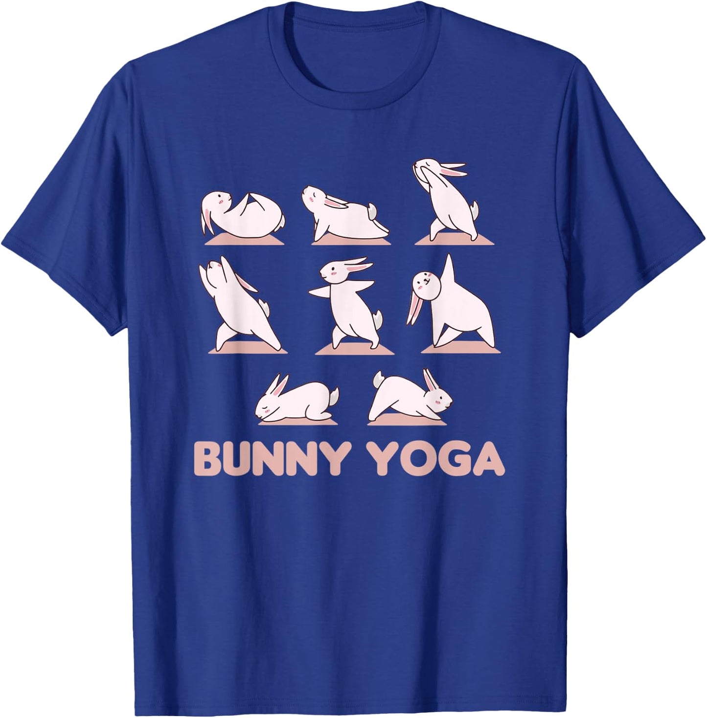 Bunny Yoga Cute Rabbits Do Sport Bunny Yoga T-Shirt - T-Shirt | Royal