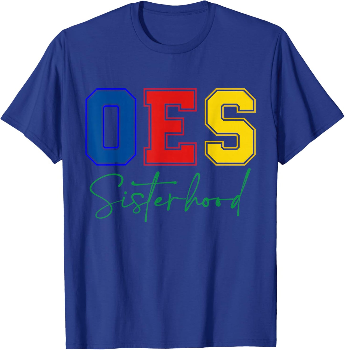OES Sisterhood Order of The Eastern Star Colors Christmas T-Shirt - T-Shirt | Royal
