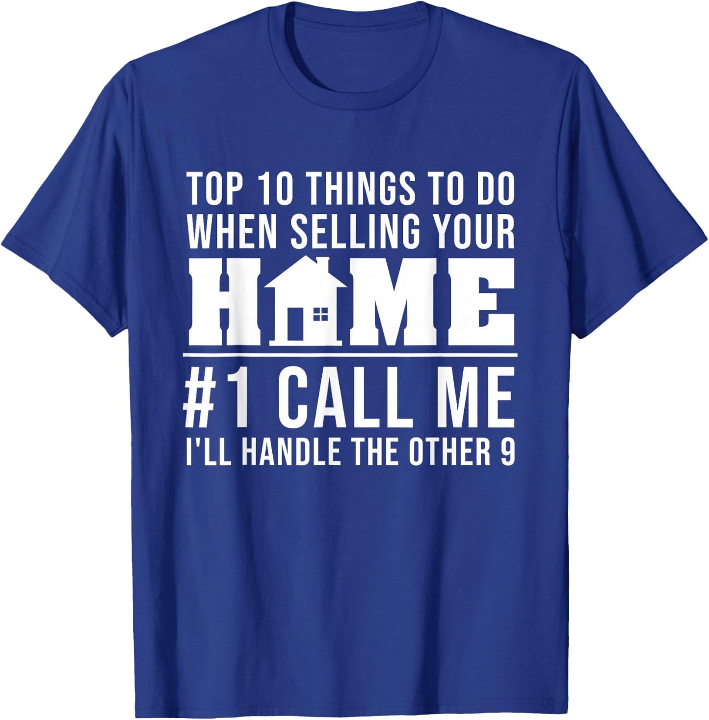 Cool Real Estate Agent Art Men Women Home Realtor Broker T-Shirt - T-Shirt | Royal