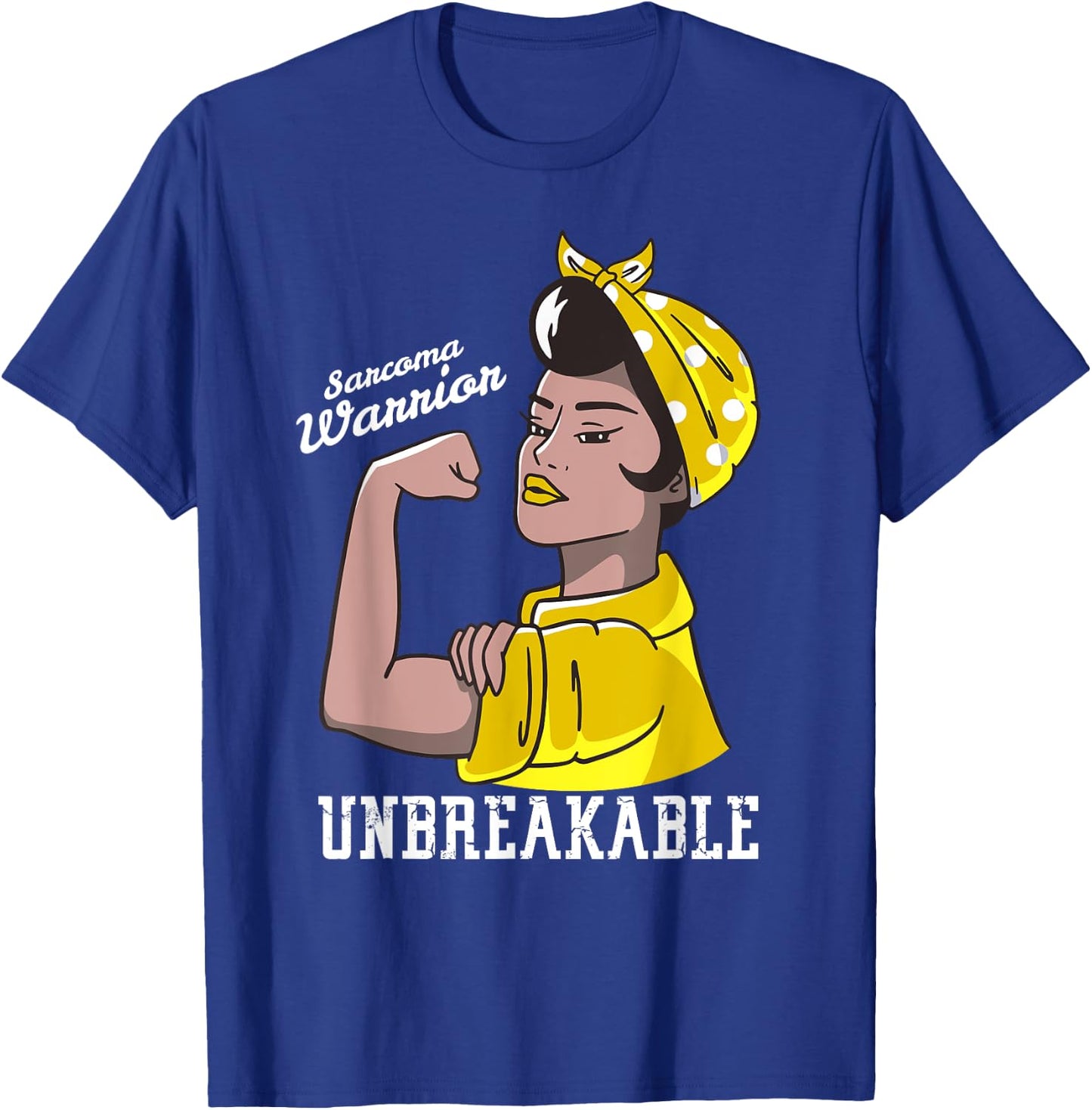 Sarcoma Awareness Month Woman Unbreakable Mother T-Shirt - T-Shirt | Royal