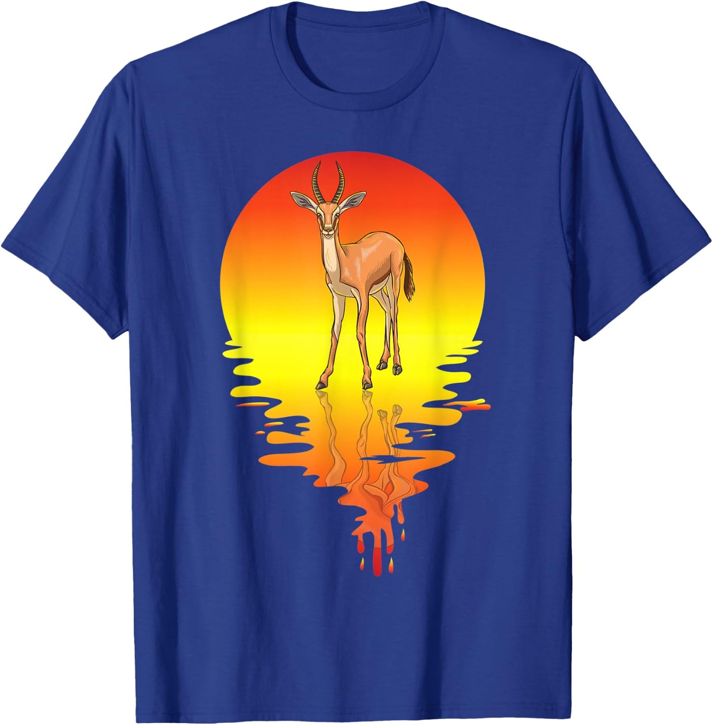 Gazelle Vaporwave Sunset T-Shirt - T-Shirt | Royal