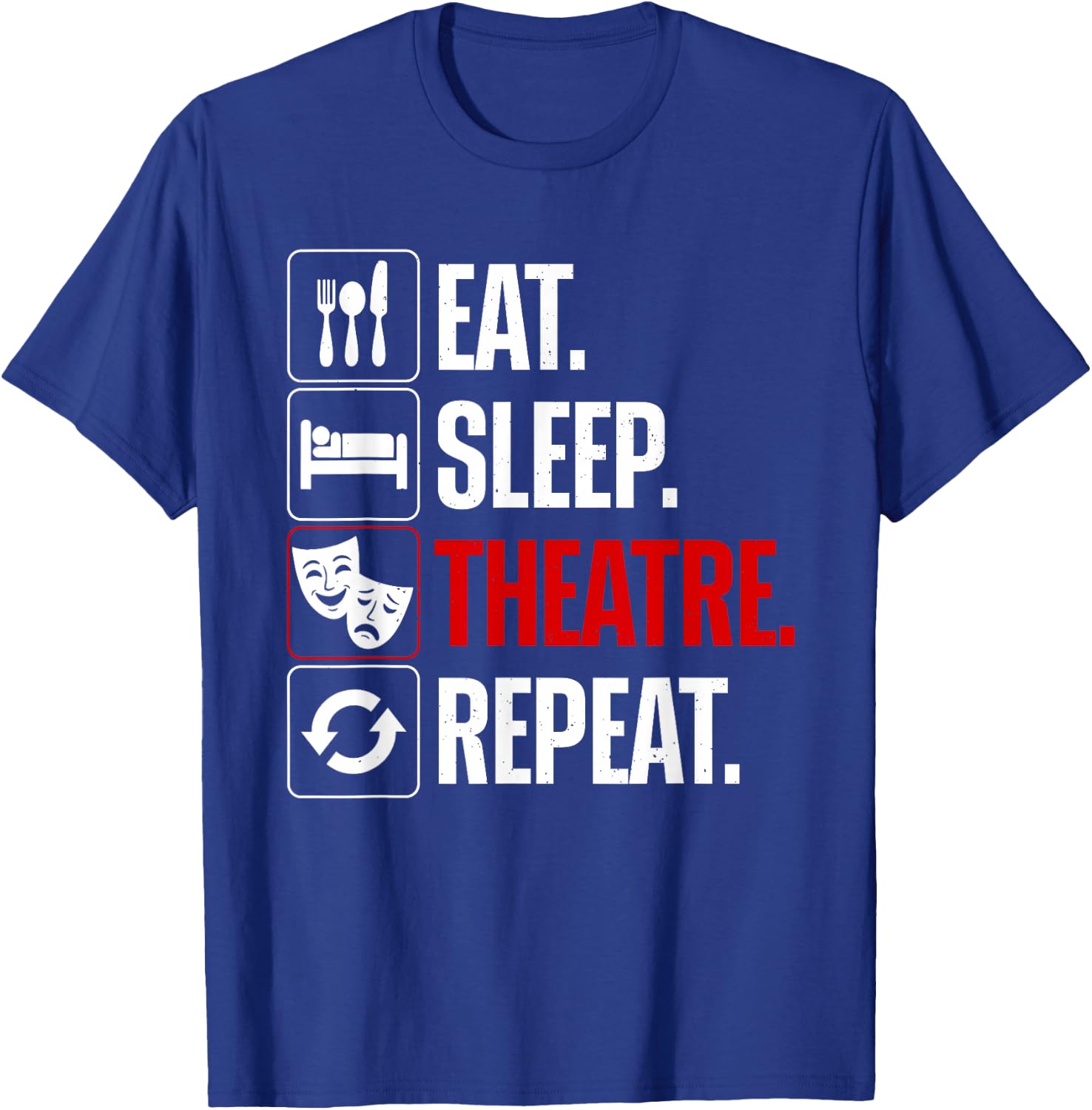 Best Theatre Art Women Musical Drama Teacher Theater T-Shirt - T-Shirt | Royal