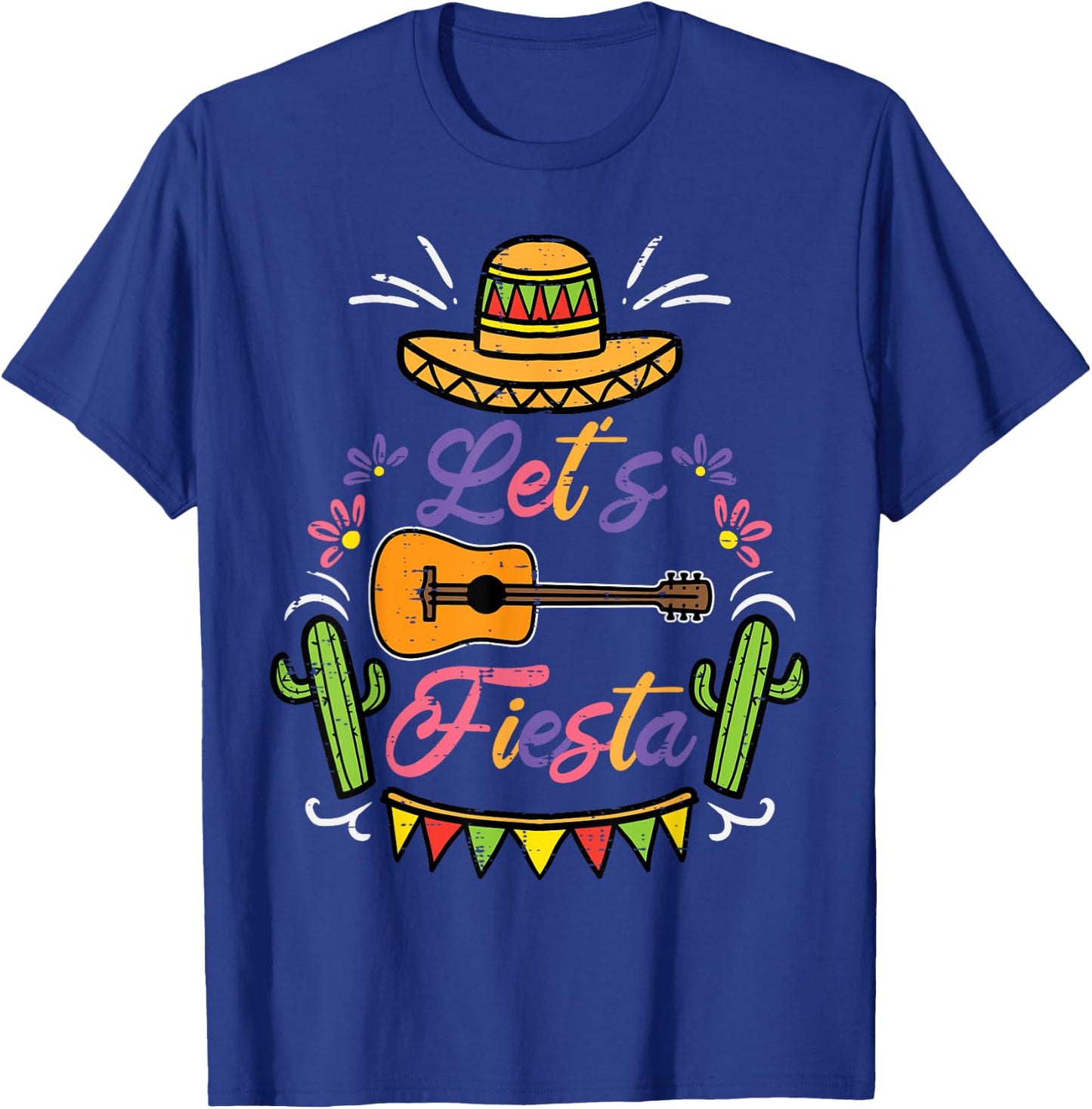 Let's Fiesta Cinco De Mayo Mexican Party Men Women Kids T-Shirt - T-Shirt | Royal