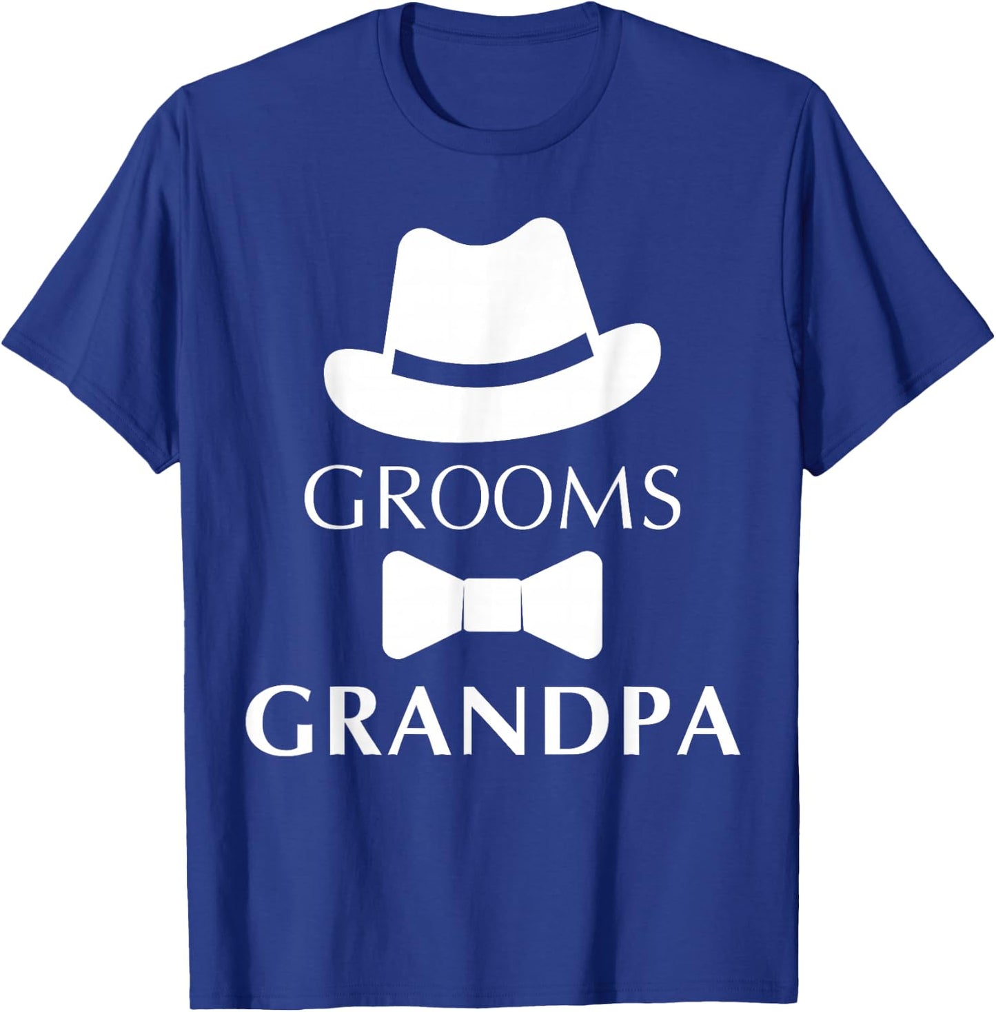Groom's Grandpa, Grandpa Of The Groom Wedding T-Shirt - T-Shirt | Royal