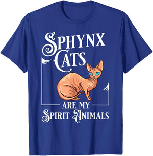 Sphynx Cat Hairless Kitten Egypt Funny T-Shirt - T-Shirt | Royal