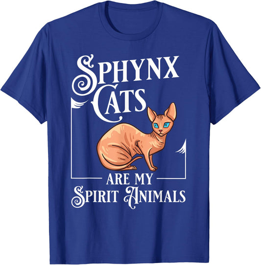 Sphynx Cat Hairless Kitten Egypt Funny T-Shirt - T-Shirt | Royal
