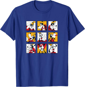 Goofy Grid of Emotions T-Shirt - T-Shirt | Royal