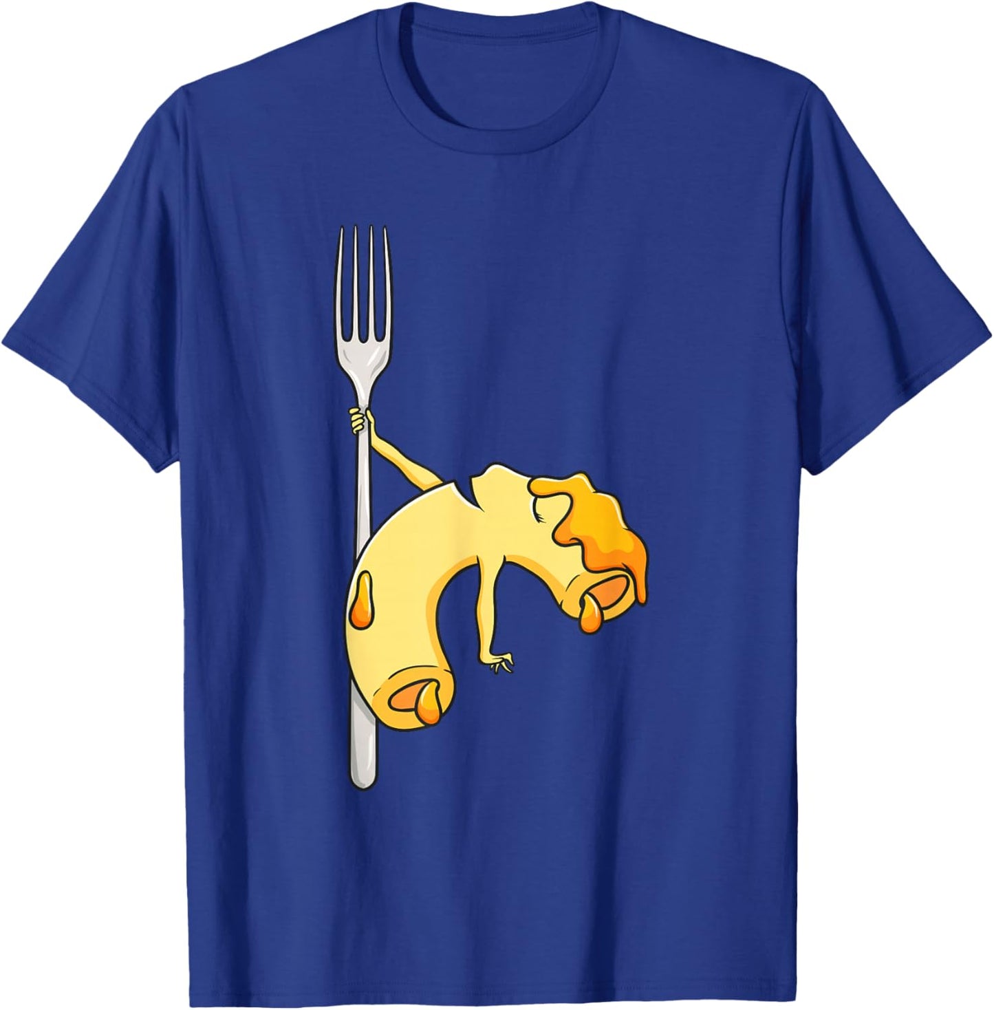 Funny Mac N Cheese Pole Dance for Macaroni and Cheese T-Shirt - T-Shirt | Royal