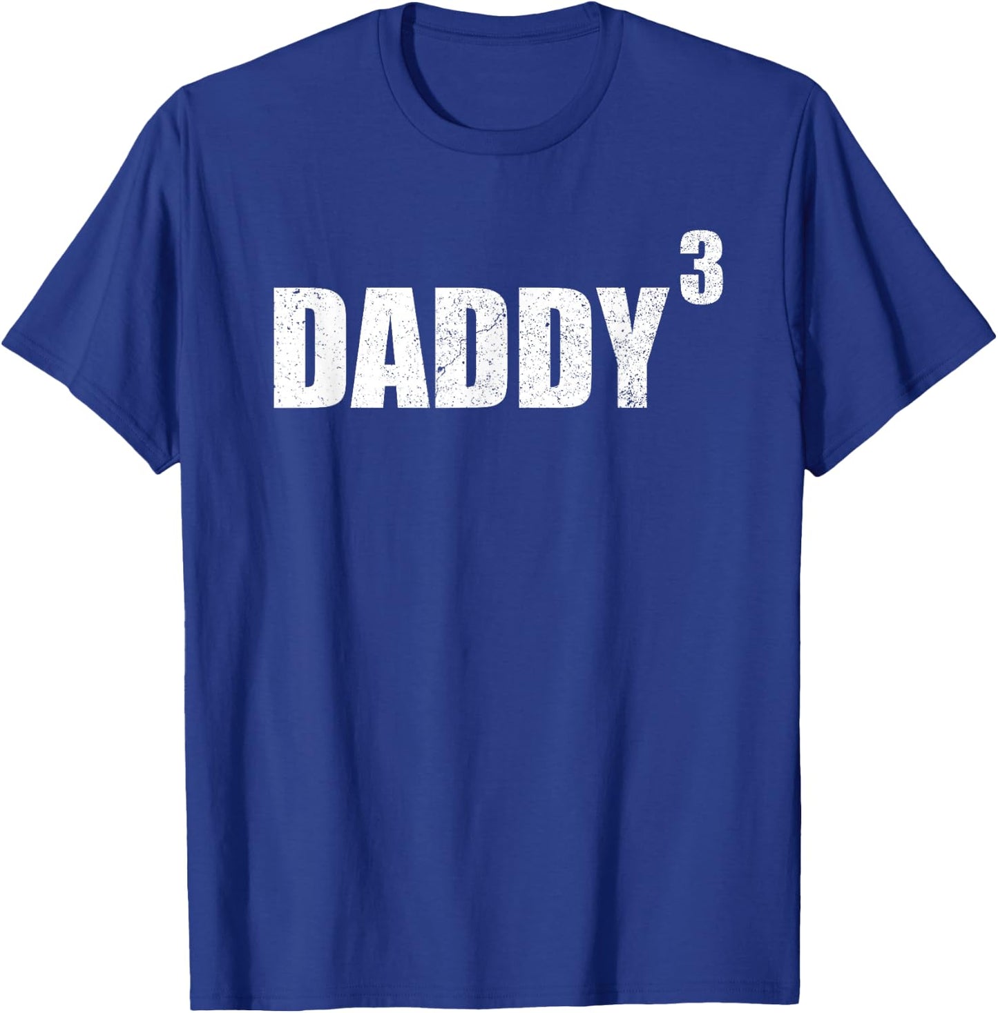 Daddy Cubed Shirt Thired Pregnancy Announcement Shirt 3 Kid T-Shirt - T-Shirt | Royal