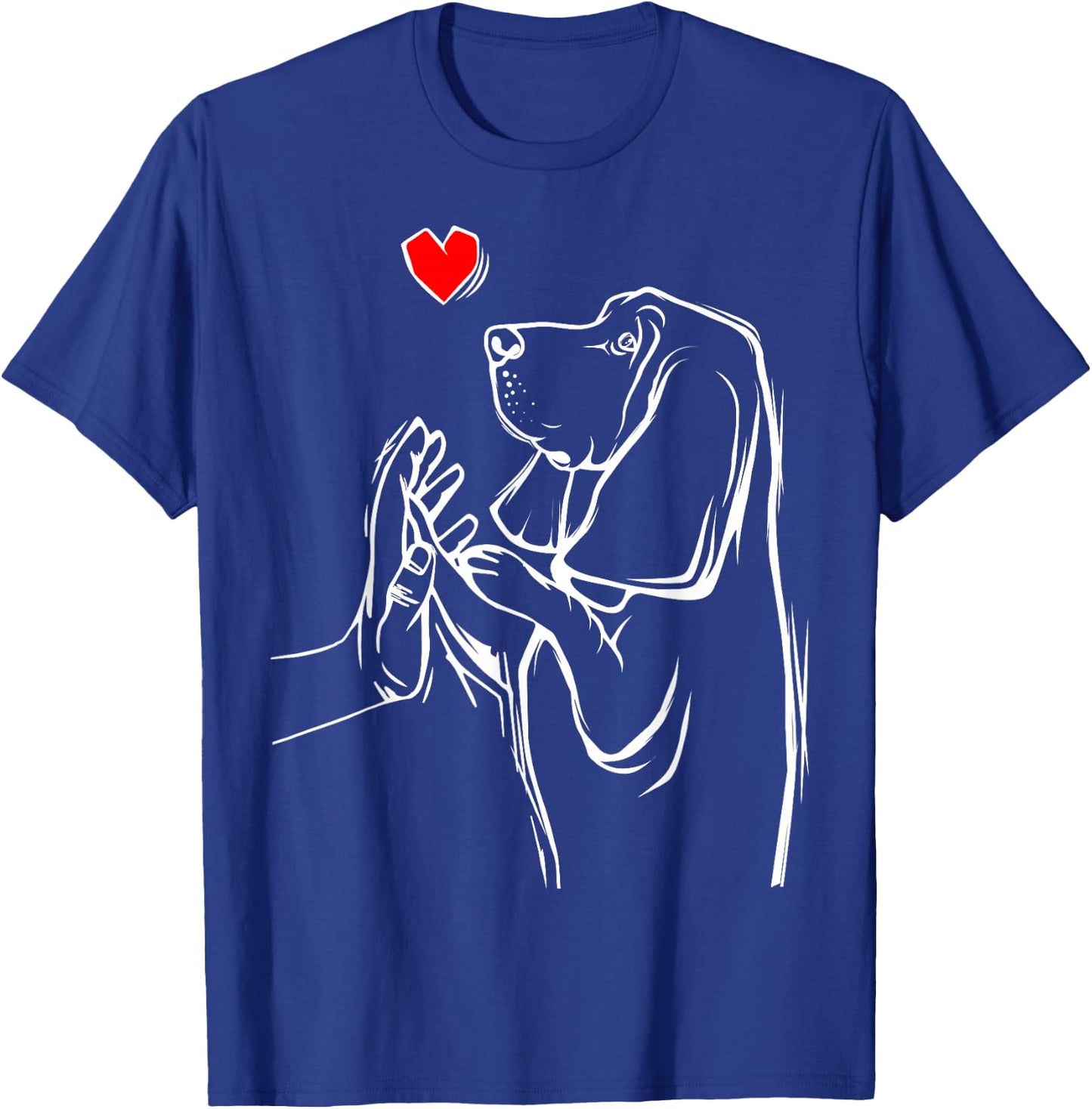 Basset Hound Love Dog Women Girls T-Shirt - T-Shirt | Royal