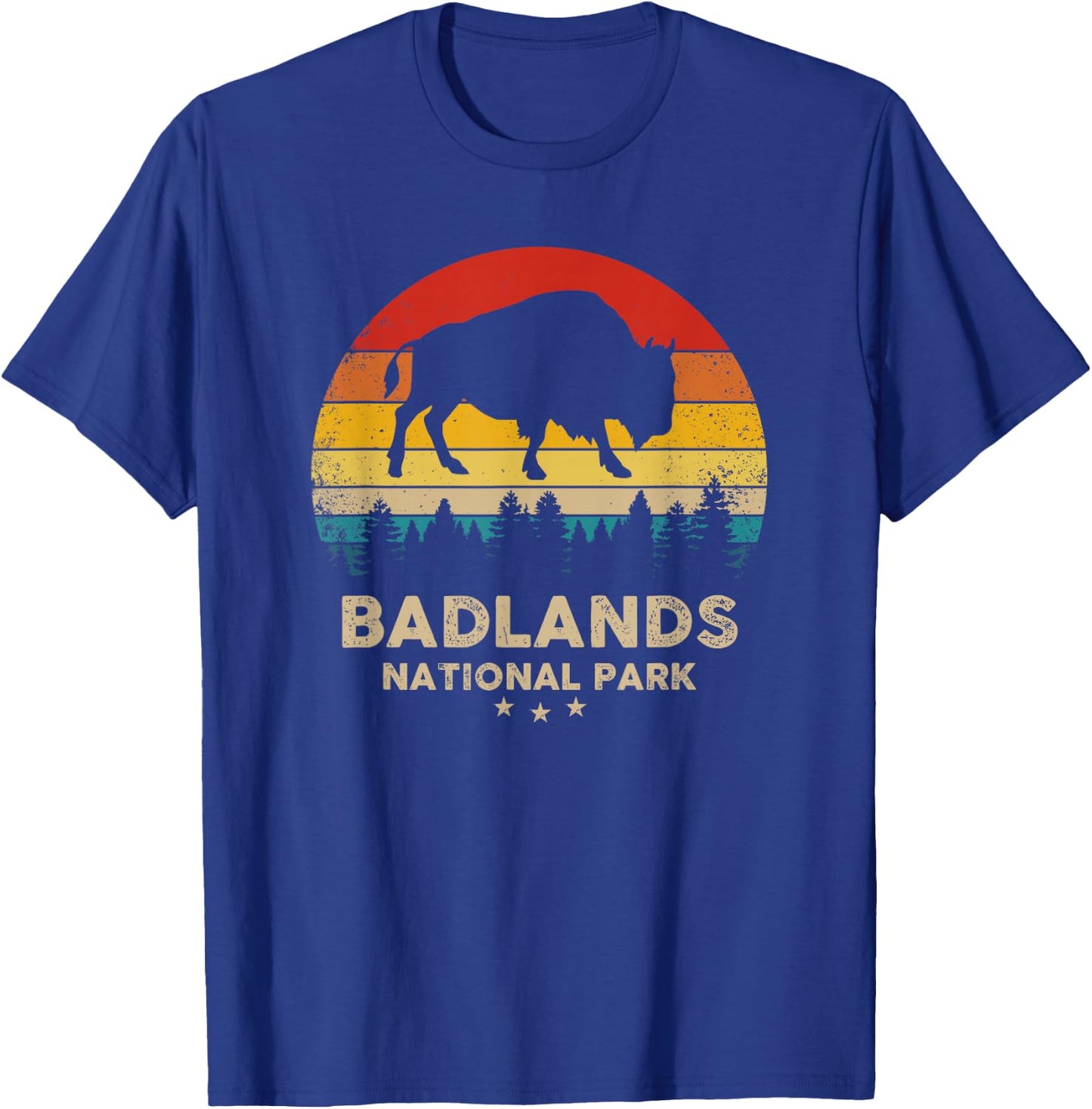 Badlands National Park Reminder Retro Souvenir T-Shirt - T-Shirt | Royal