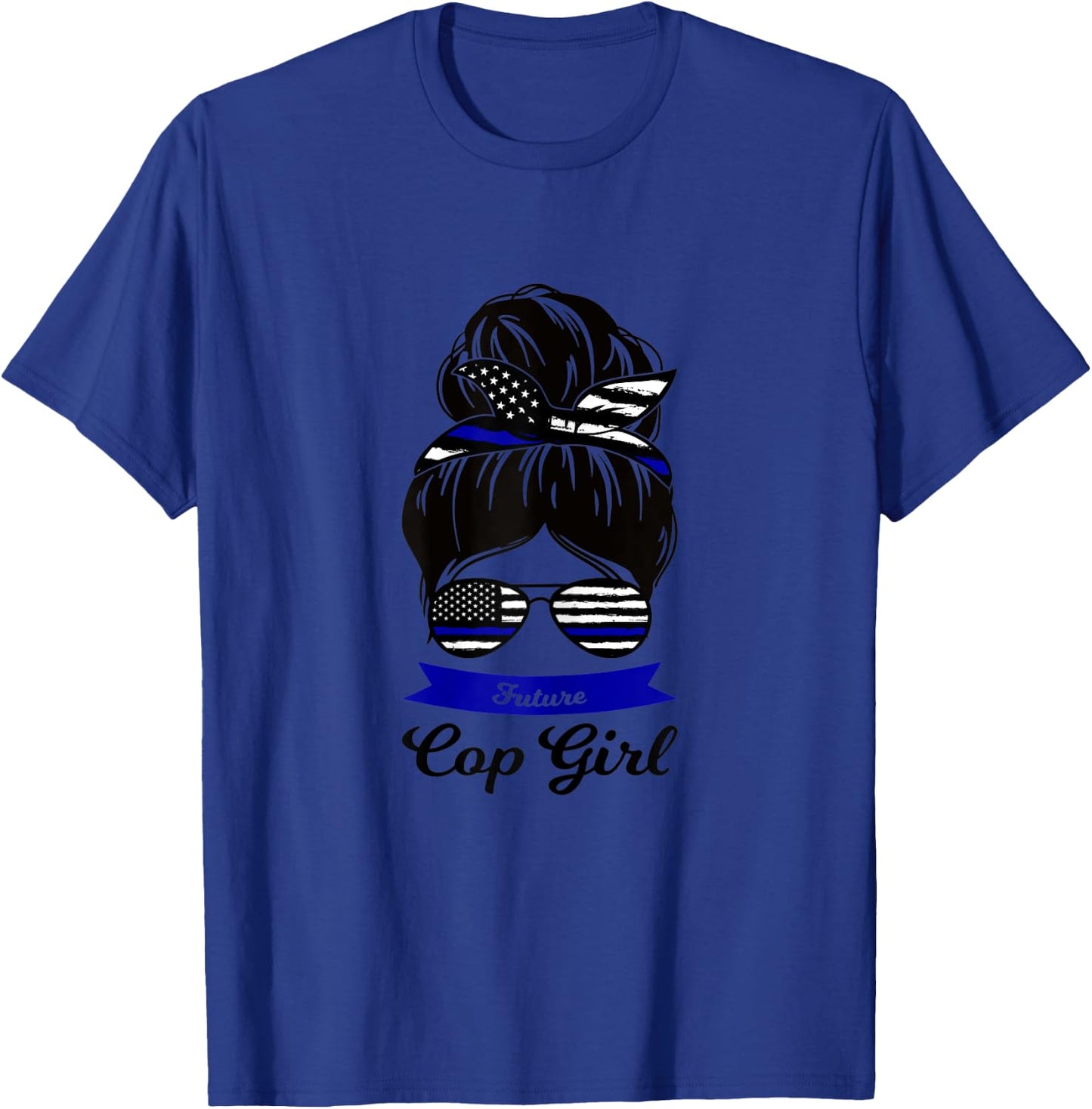 Future Cop Girl Cop Police T-Shirt - T-Shirt | Royal