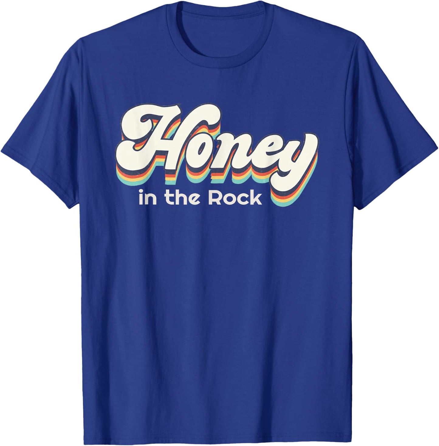 Honey In The Rock Christian Faith Vintage Funny Jesus T-Shirt - T-Shirt | Royal