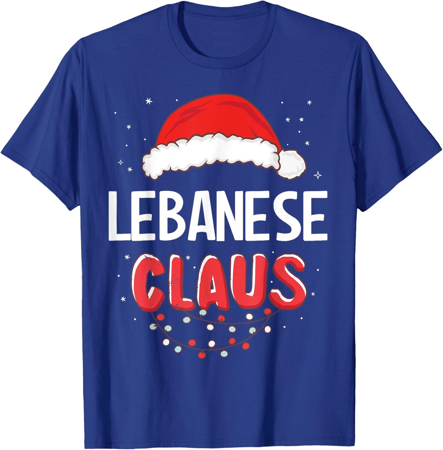 Lebanese Santa Claus Christmas Matching Costume T-Shirt - T-Shirt | Royal