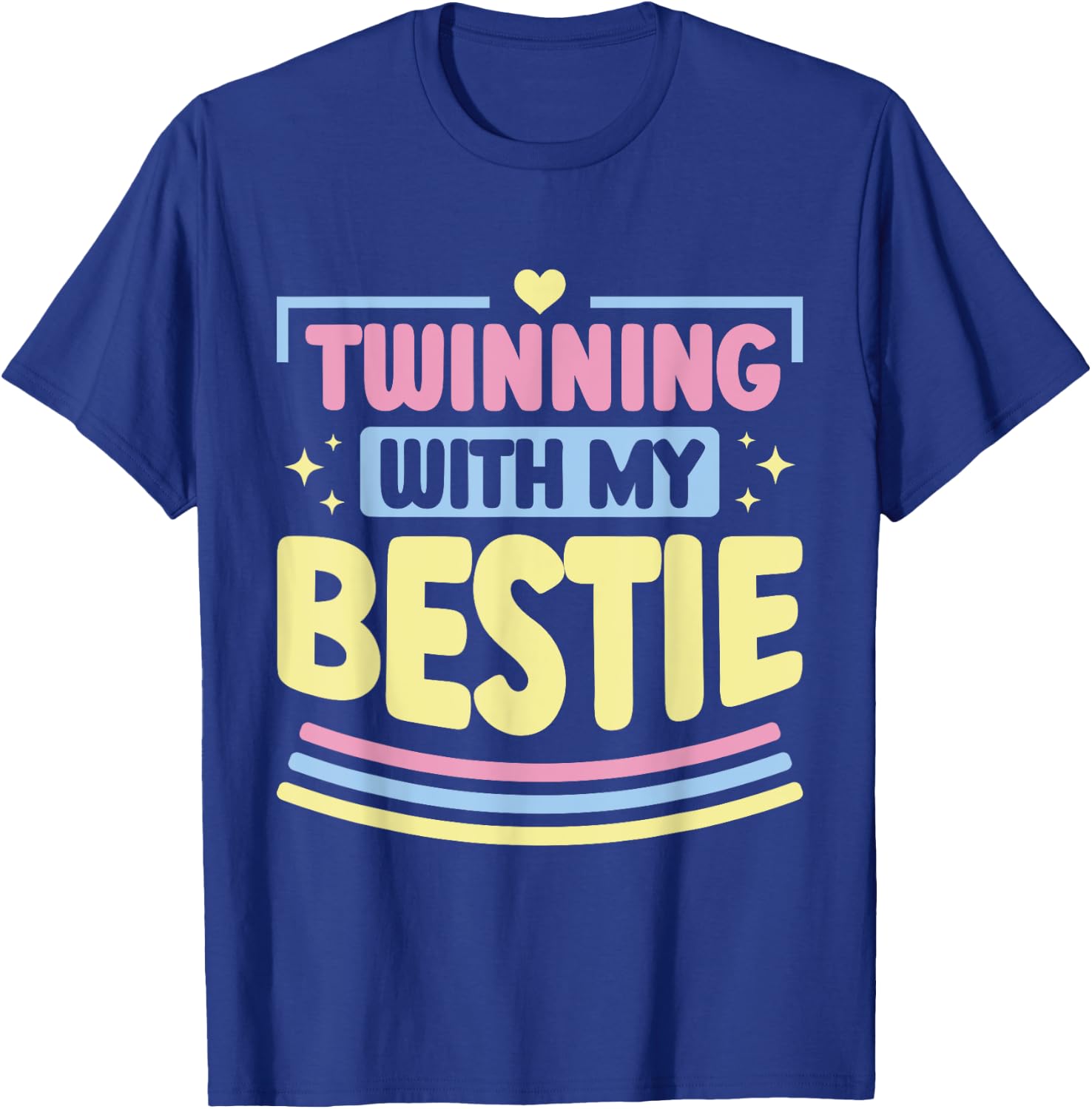 Friends Matching Twins Day Kids Bestie T-Shirt - T-Shirt | Royal