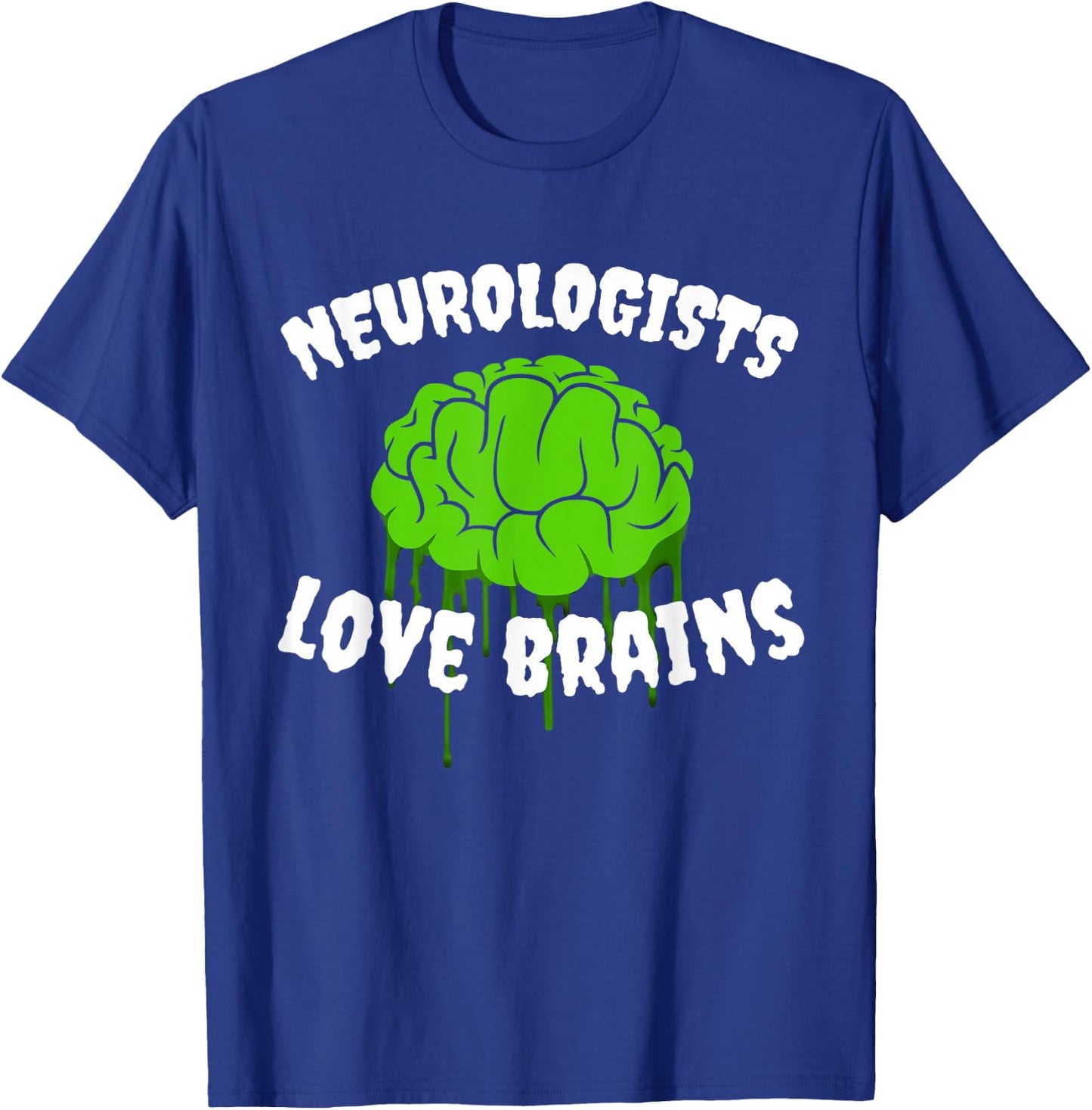 Funny Neurologist Costume Halloween Outfit Love Brains T-Shirt - T-Shirt | Royal