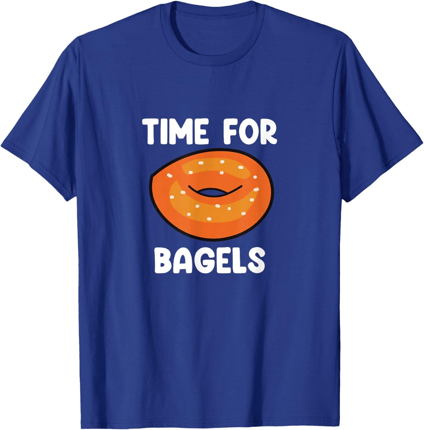 Time For Bagels Funny Bagel Lover Baking T-Shirt - T-Shirt | Royal