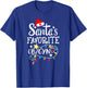 Santa's Favorite OB/GYN Christmas Obstetrician Gynecologist T-Shirt - T-Shirt | Royal