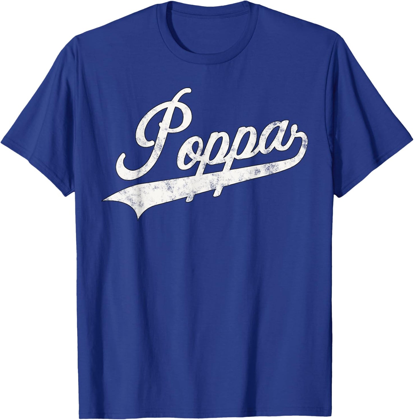 Poppa Retro Style Father’s day gift Funny Poppa Grandpa T-Shirt - T-Shirt | Royal