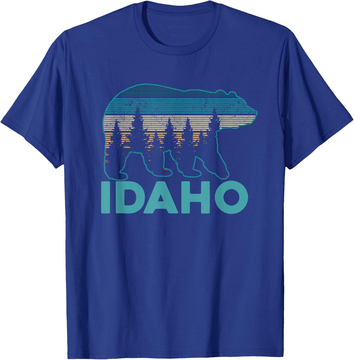 Idaho USA Grizzly Bear Souvenir T-Shirt - T-Shirt | Royal