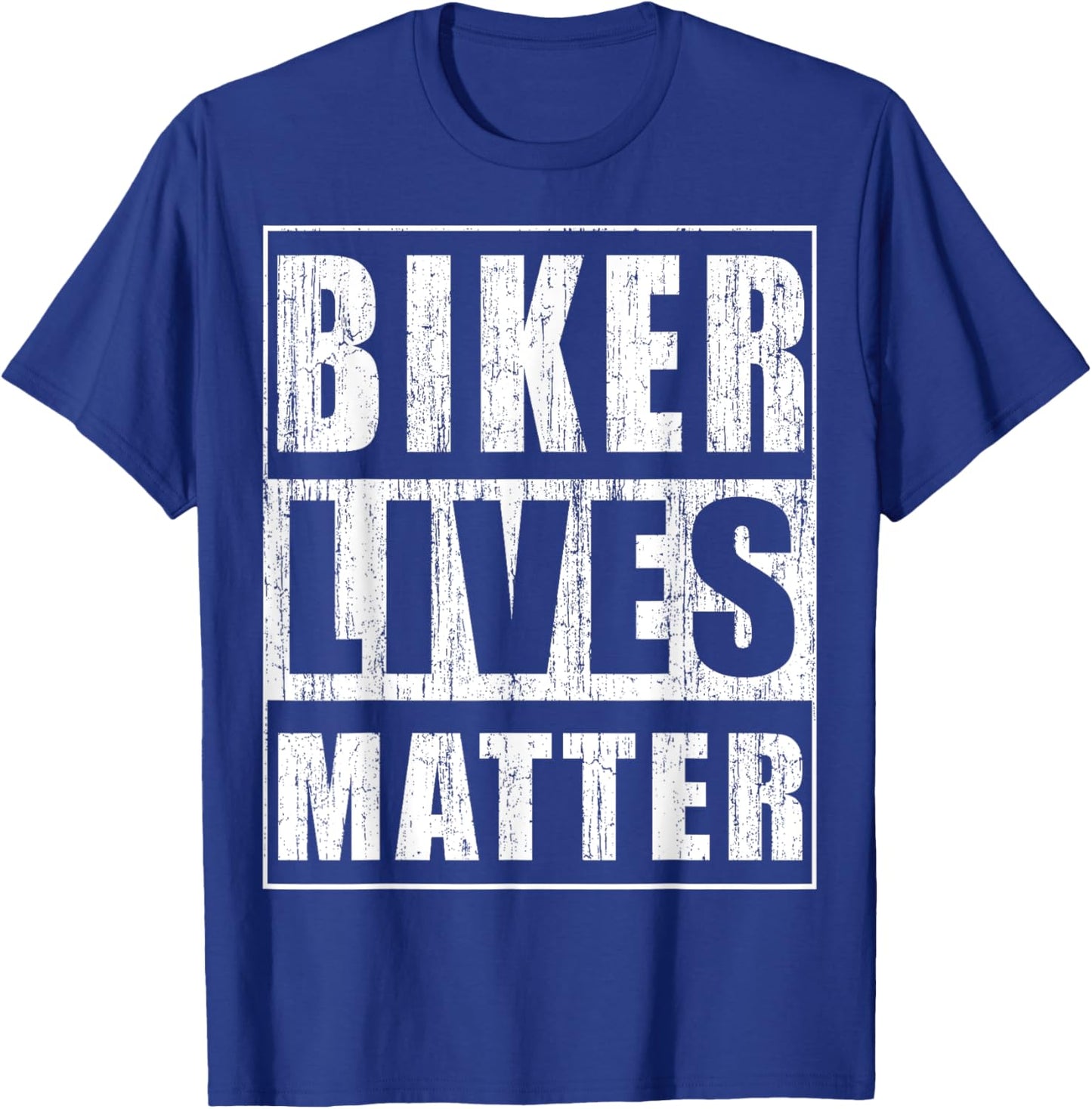 Biker Lives Matter Funny Biker Cycler Gift T-Shirt - T-Shirt | Royal