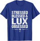 Lux Obsessed Gavin Lux MLBPA Baseball Player Funny T-Shirt - T-Shirt | Royal