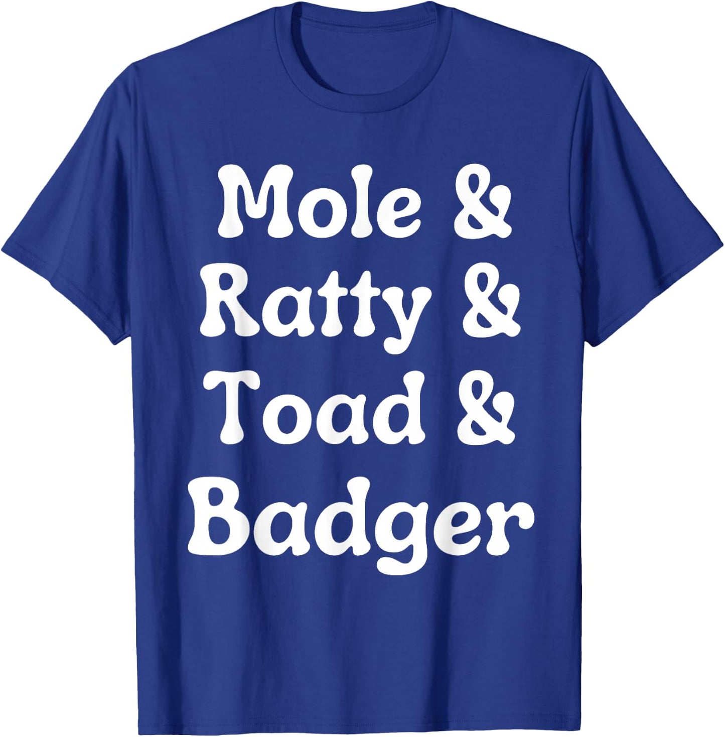 Wind in the Willows Character Funny T-Shirt - T-Shirt | Royal