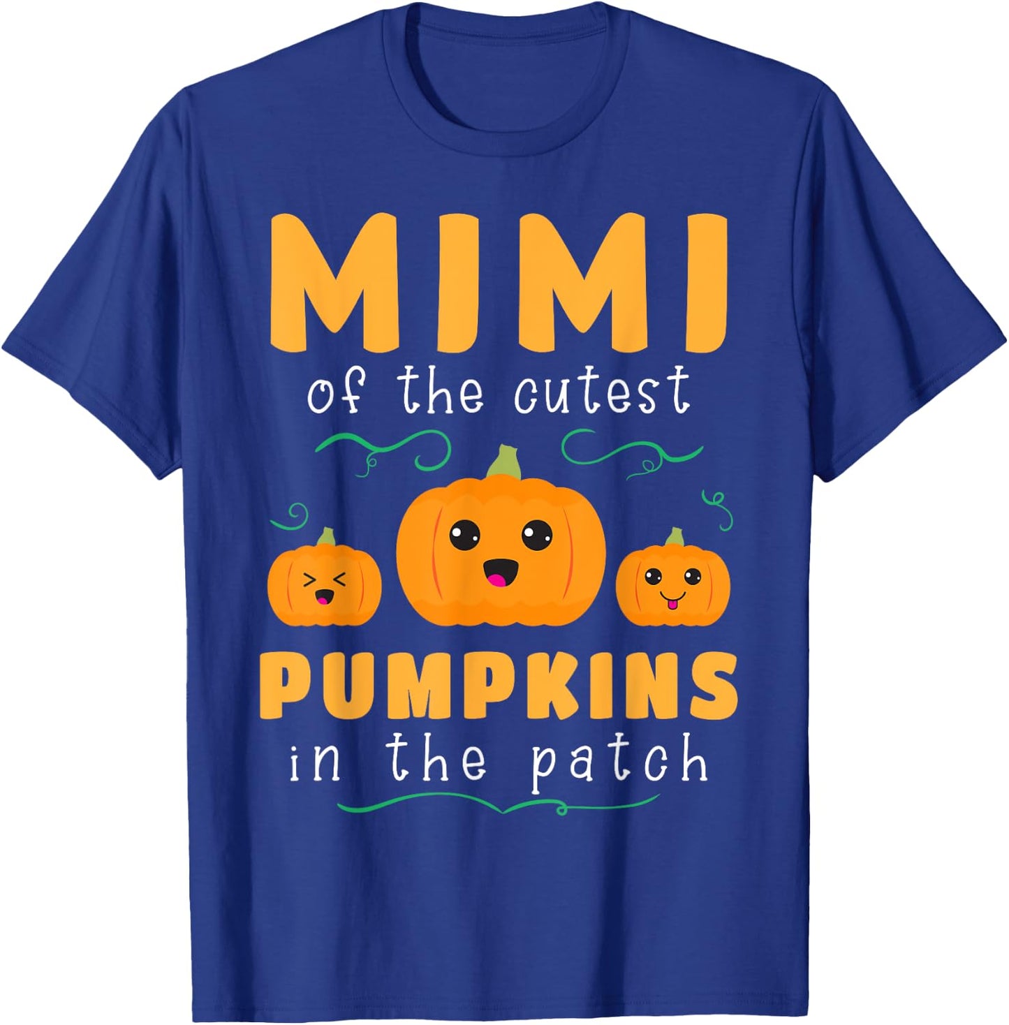 Mimi Cutest Pumpkins In The Patch Family Halloween Gift T-Shirt - T-Shirt | Royal
