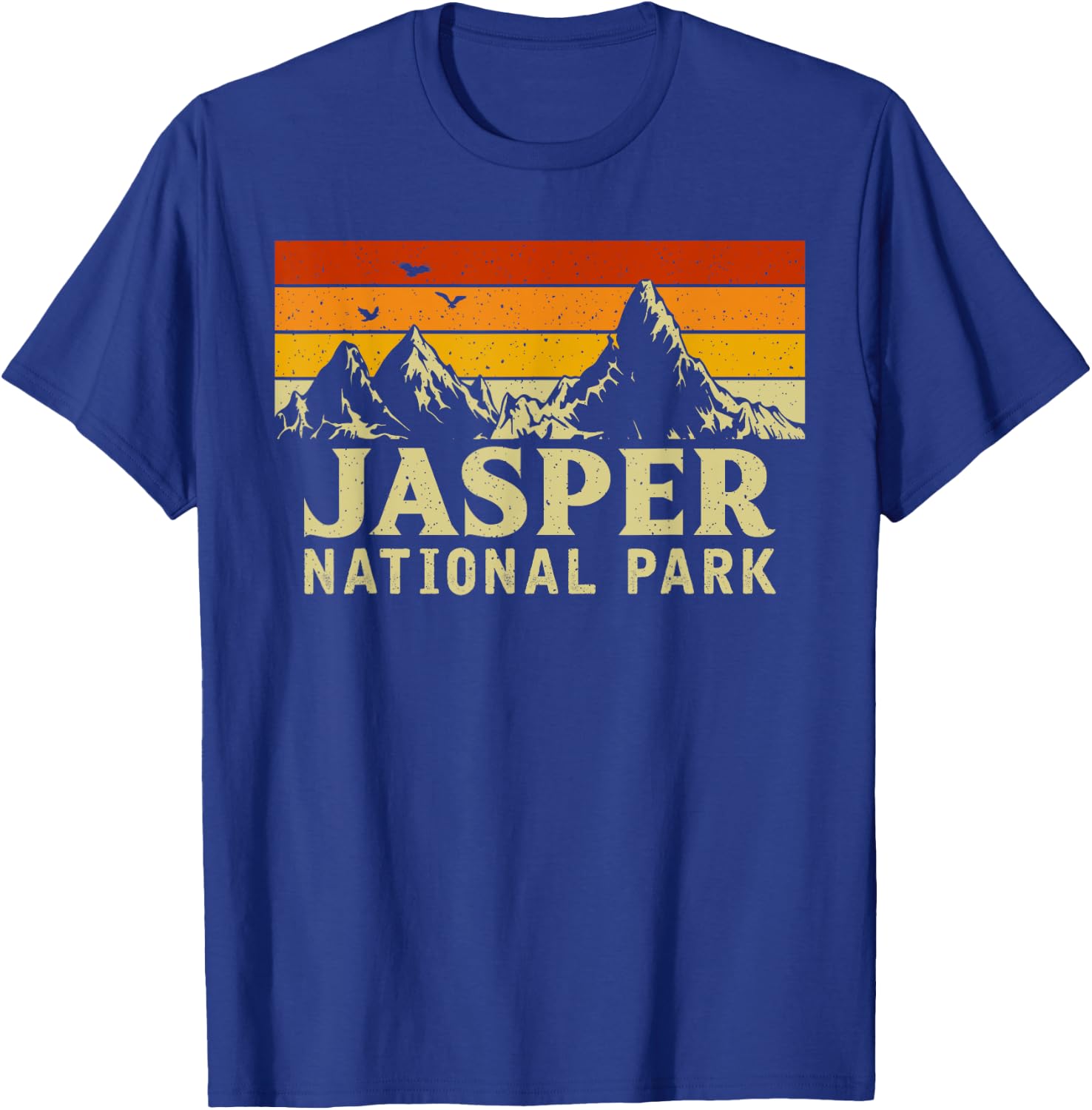 Vintage Retro Mountain Graphics Jasper National Park T-Shirt - T-Shirt | Royal