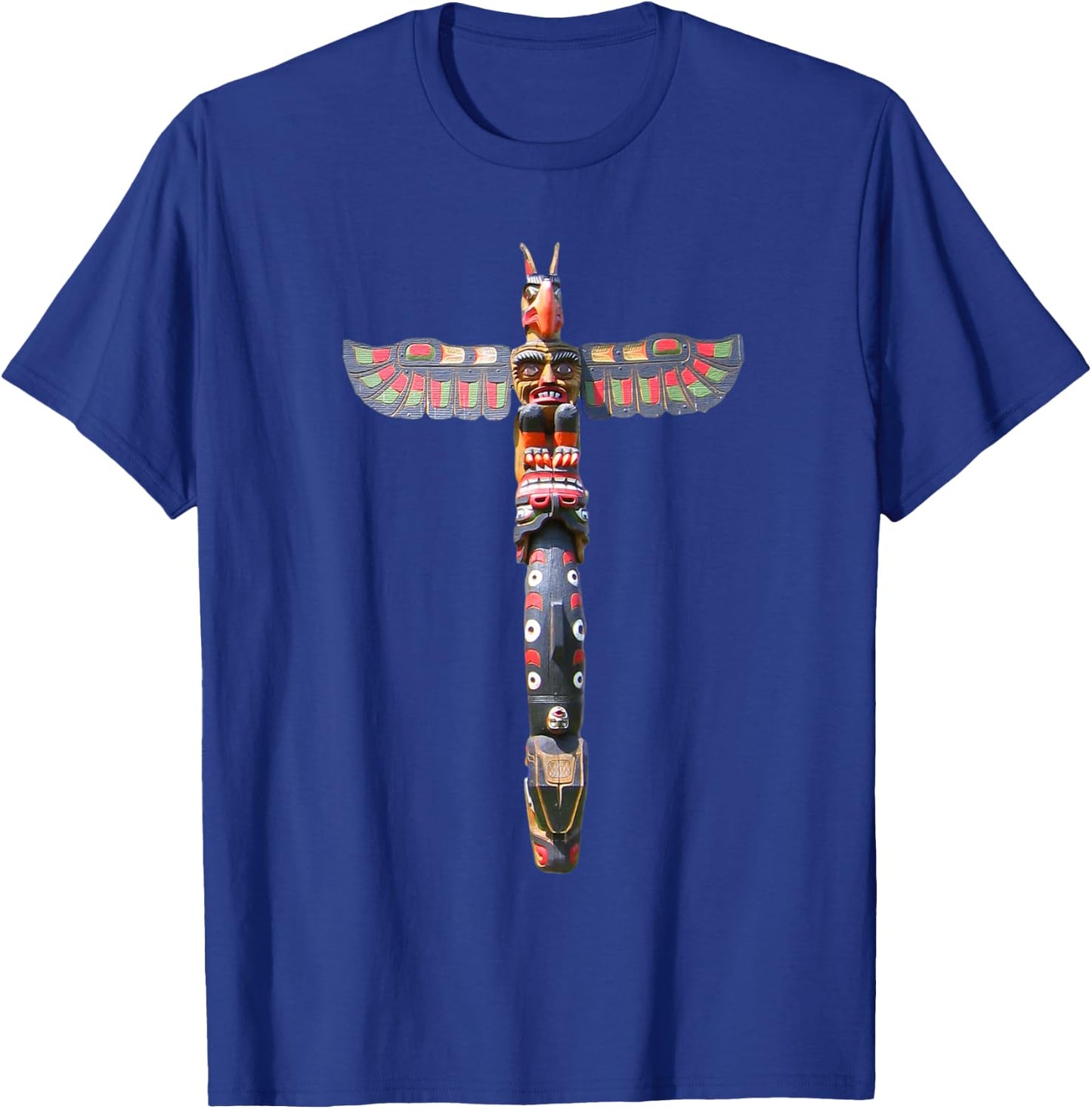 Native American Indian Northwest Totem Pole Art Washington T-Shirt - T-Shirt | Royal