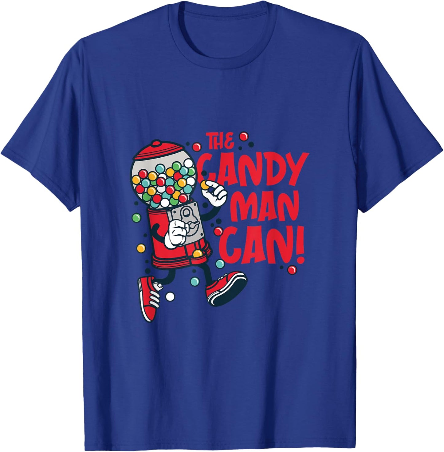 Candy Man Can Do It Too Vending Machine Gumball T-Shirt - T-Shirt | Royal