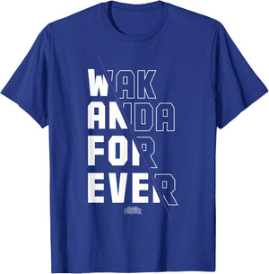 Marvel Black Panther Wakanda Forever Divided T-Shirt - T-Shirt | Royal