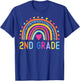 2nd Grade Rainbow Girl Boys Teacher Hello Second Grade Squad T-Shirt - T-Shirt | Royal