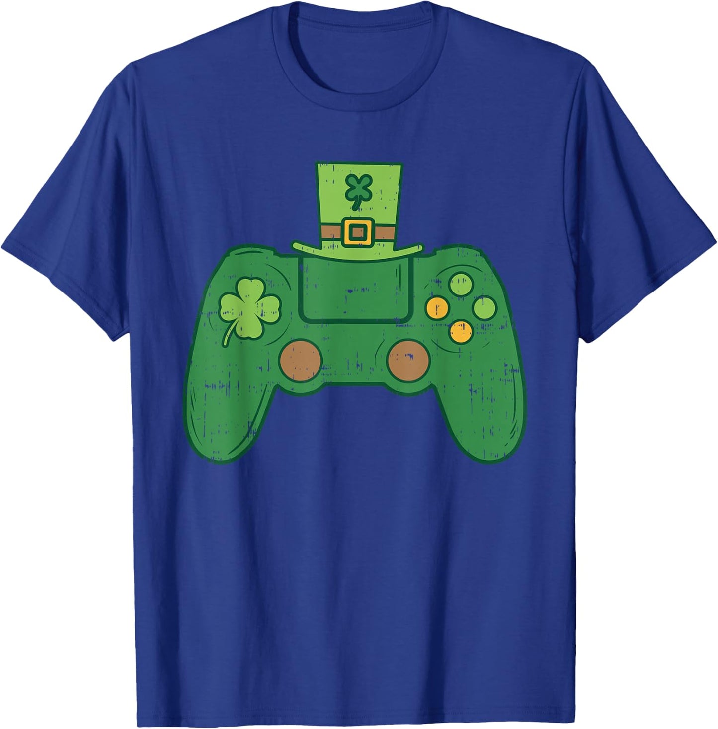 Video Game Controller Irish Gamer Boys St Patricks Day Men T-Shirt - T-Shirt | Royal