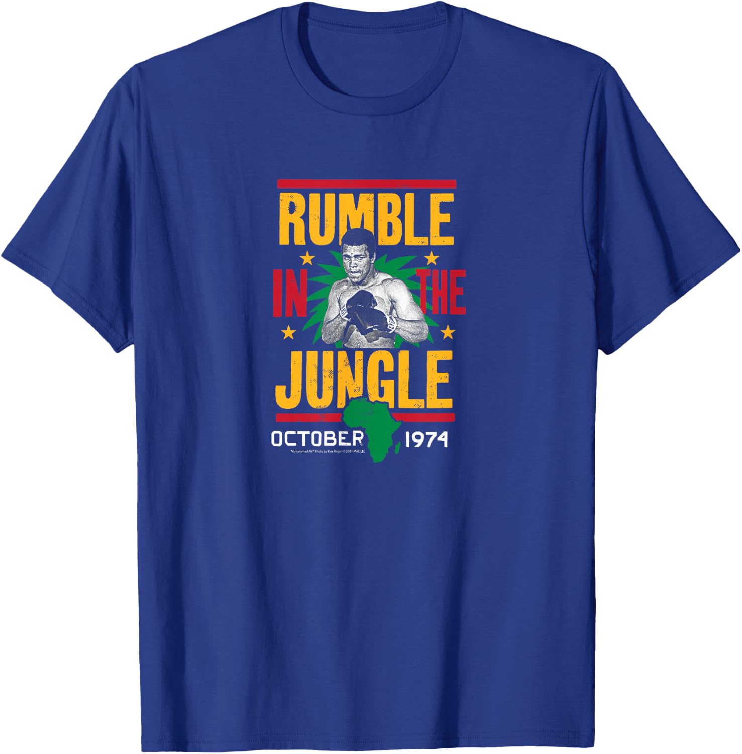 Muhammad Ali - Rumble In The Jungle T-Shirt - T-Shirt | Royal