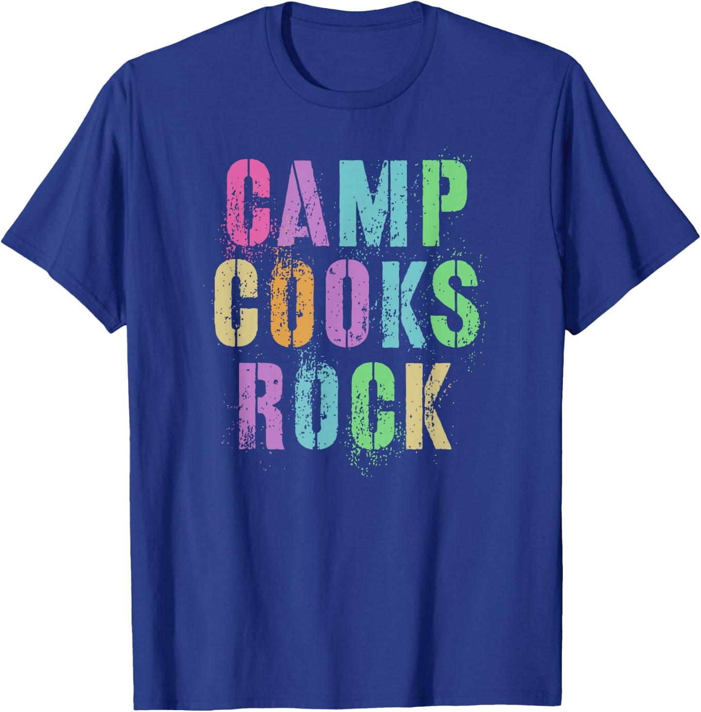 CAMP COOKS ROCKS Funny Campground Chef Crew Campsite Kitchen T-Shirt - T-Shirt | Royal