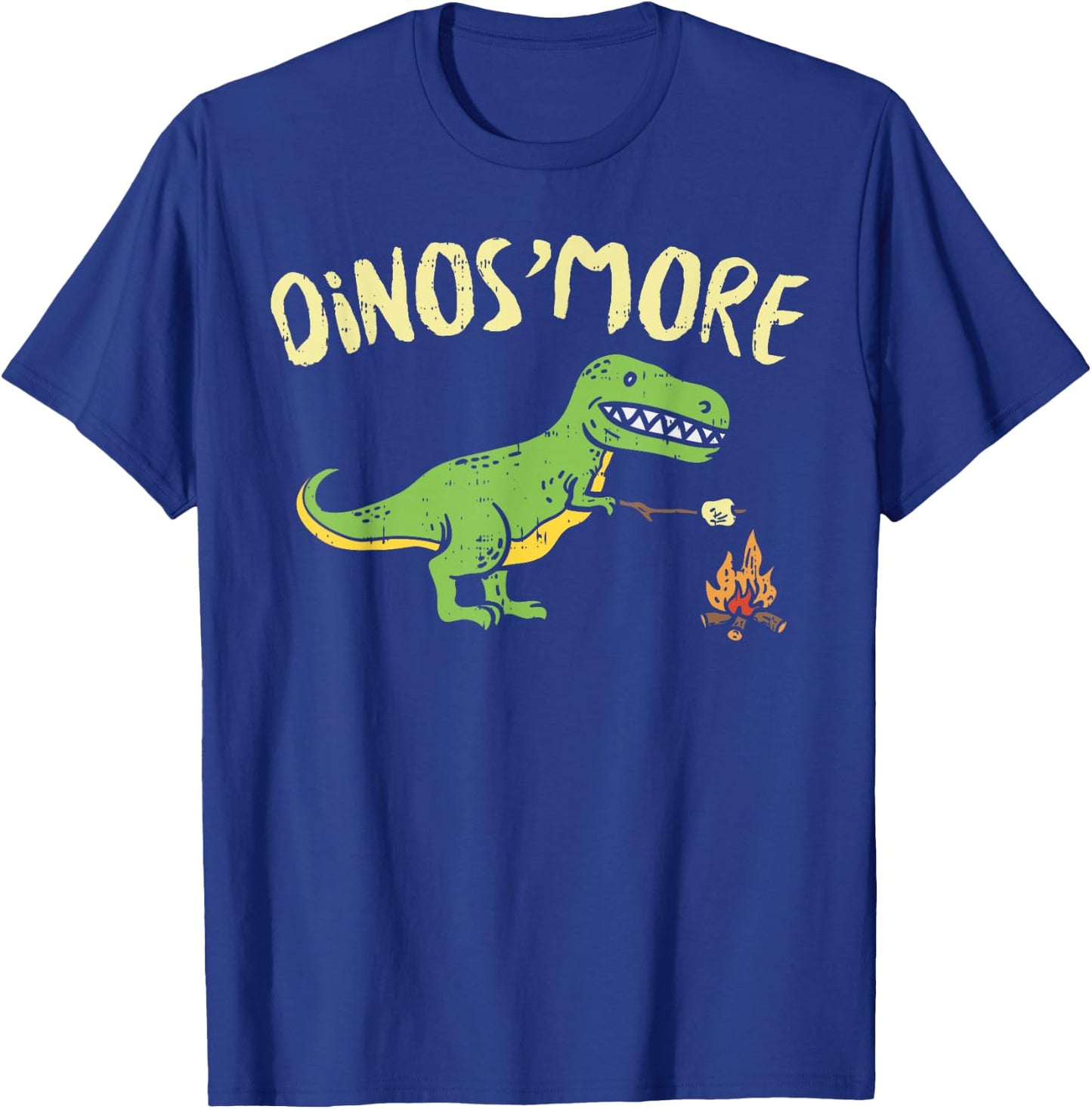Dinosmore Funny Dino Smore Camping Dinosaur Camp Camper Gift T-Shirt - T-Shirt | Royal