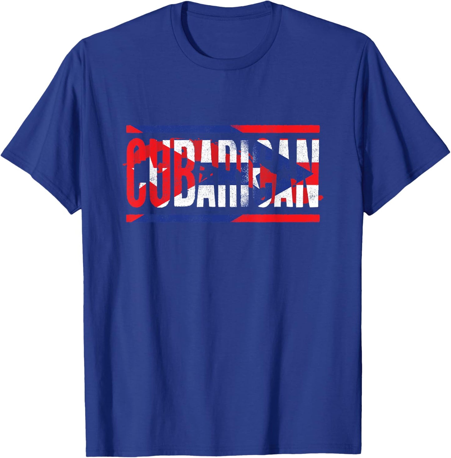 Funny Cuba Lover Graphic Men Kids Cubarican T-Shirt - T-Shirt | Royal